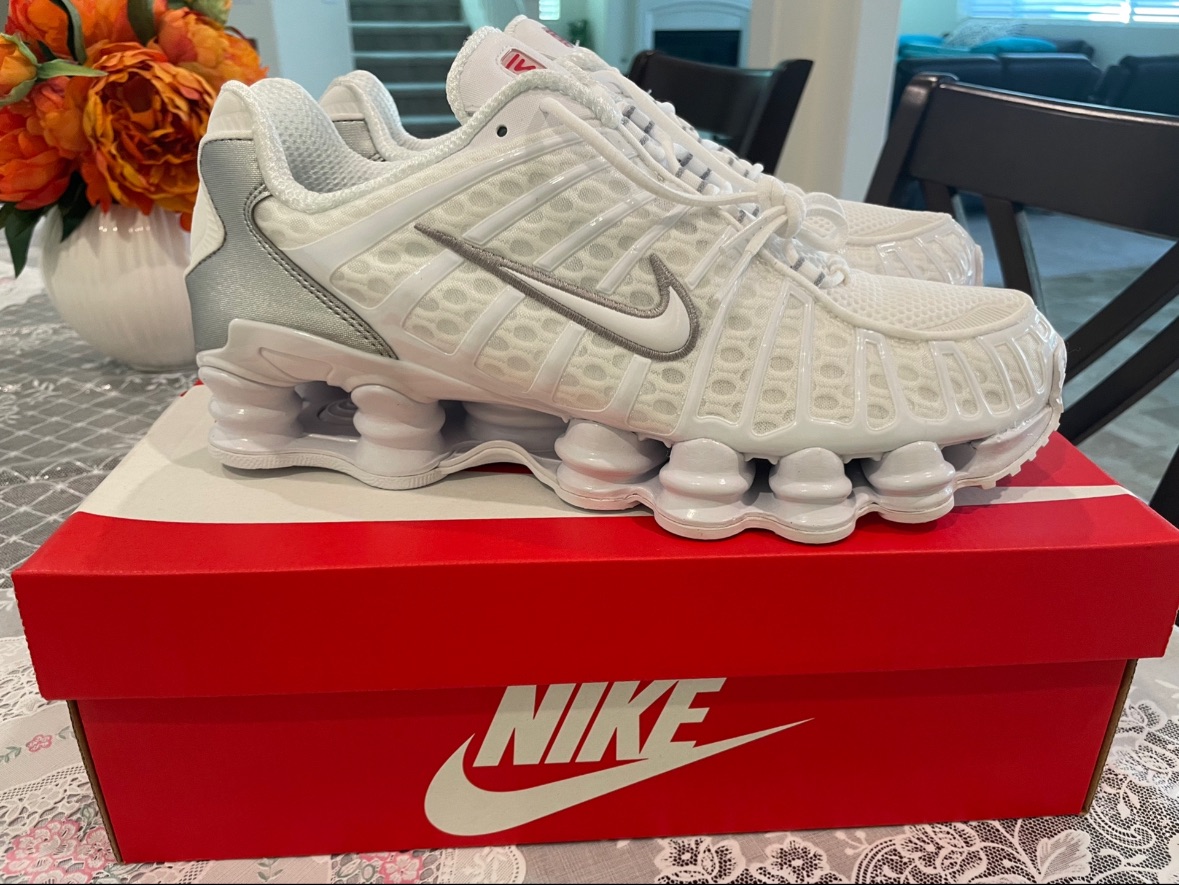 Nike Shox TL White Metallic Silver
