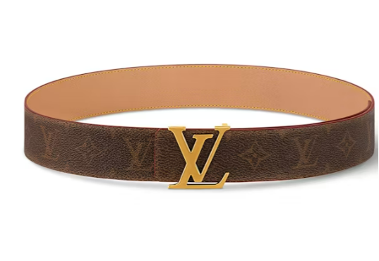 L0vis Vvtt0n LV Initiales 40mm Reversible Belt Brown