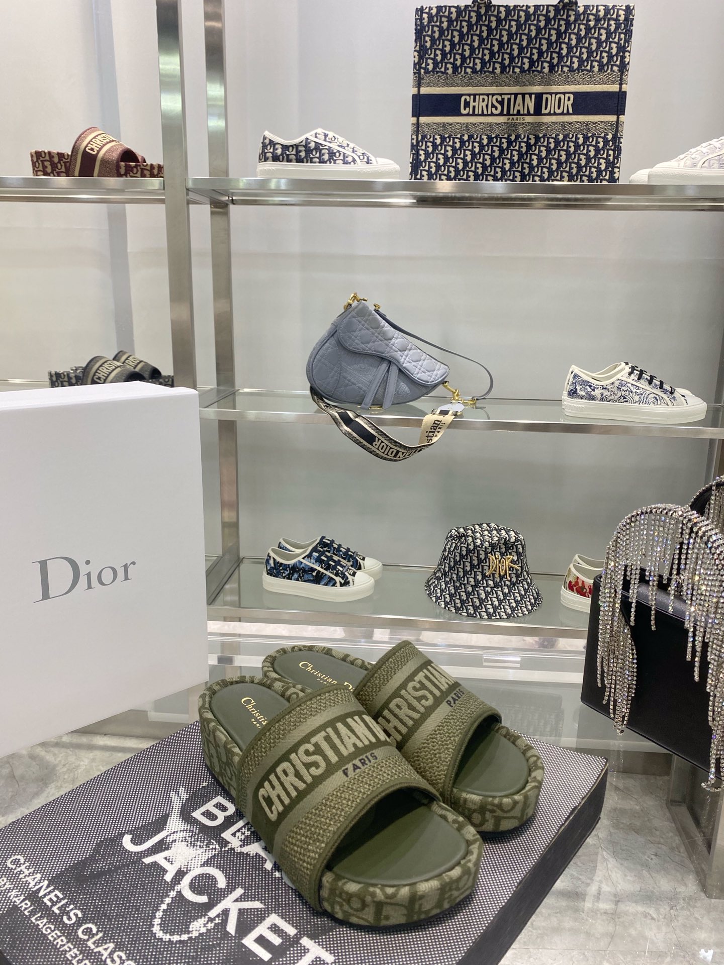 Chr1st1an D10r Oblique D-Way Platform Sandal 37