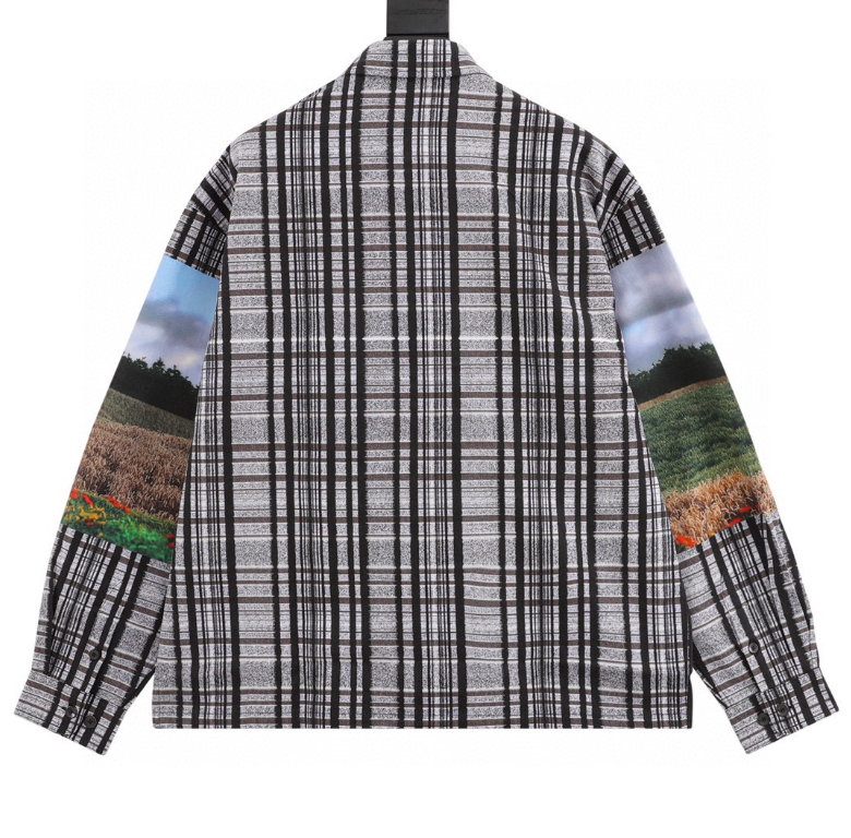 L0vis Vvtt0n Landscape Check Long Shirt 2024