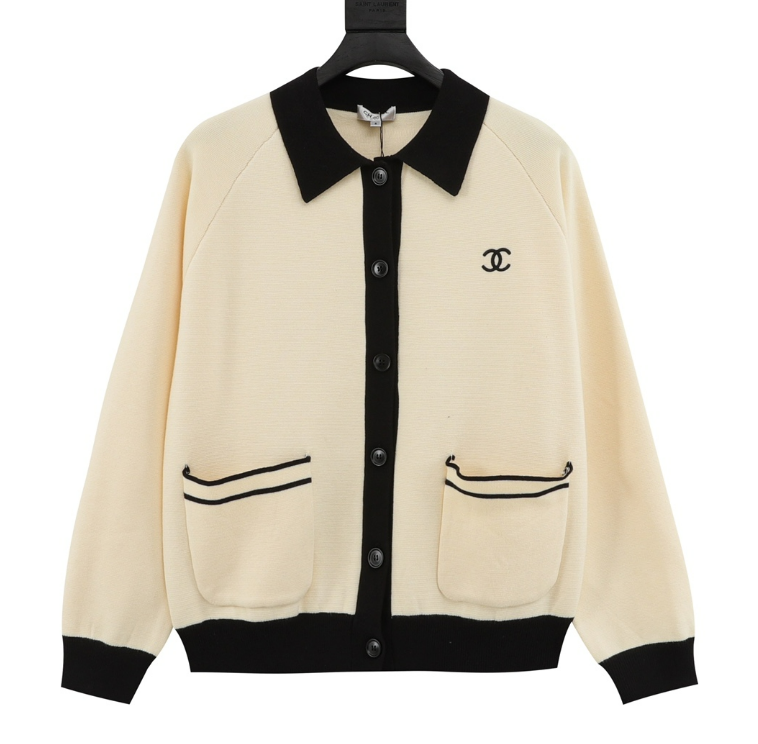 Ch**el knitted sweater jacket 2024