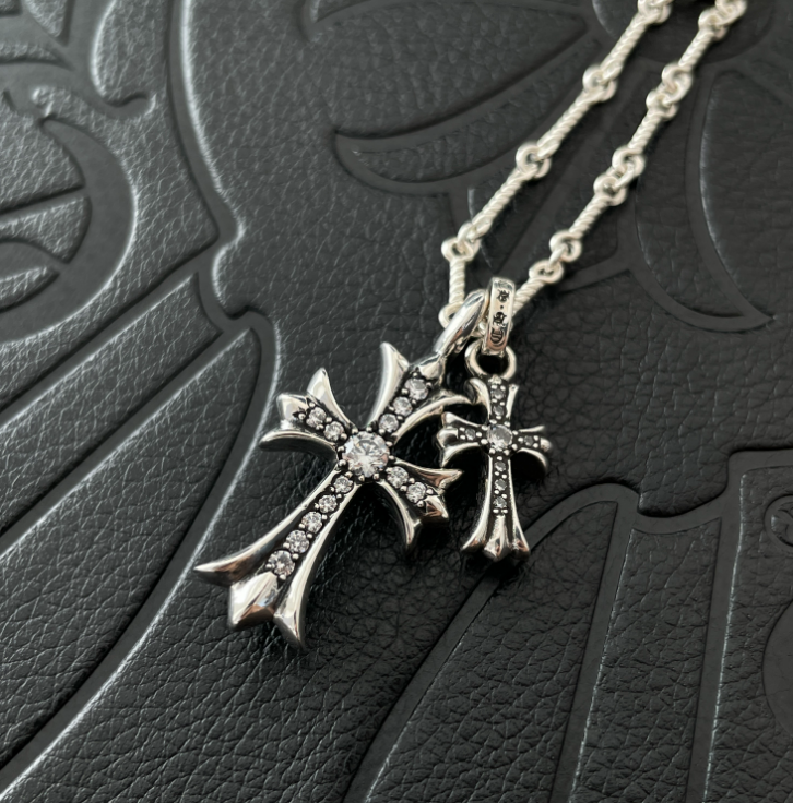 Ch*0me He**ts Necklace