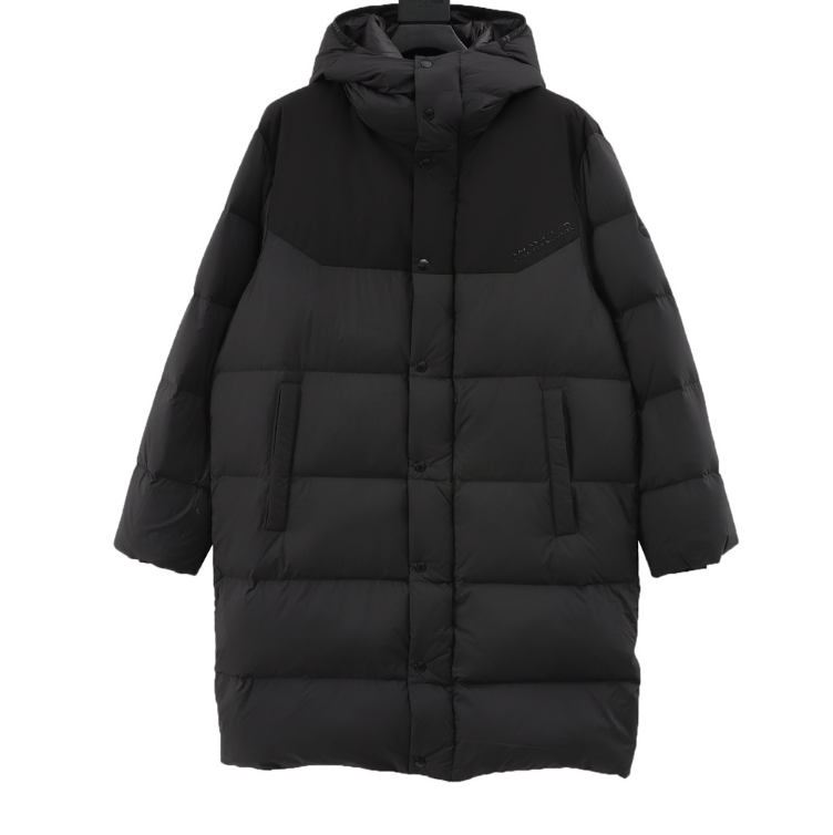 Moncler long hooded down jacket 2024
