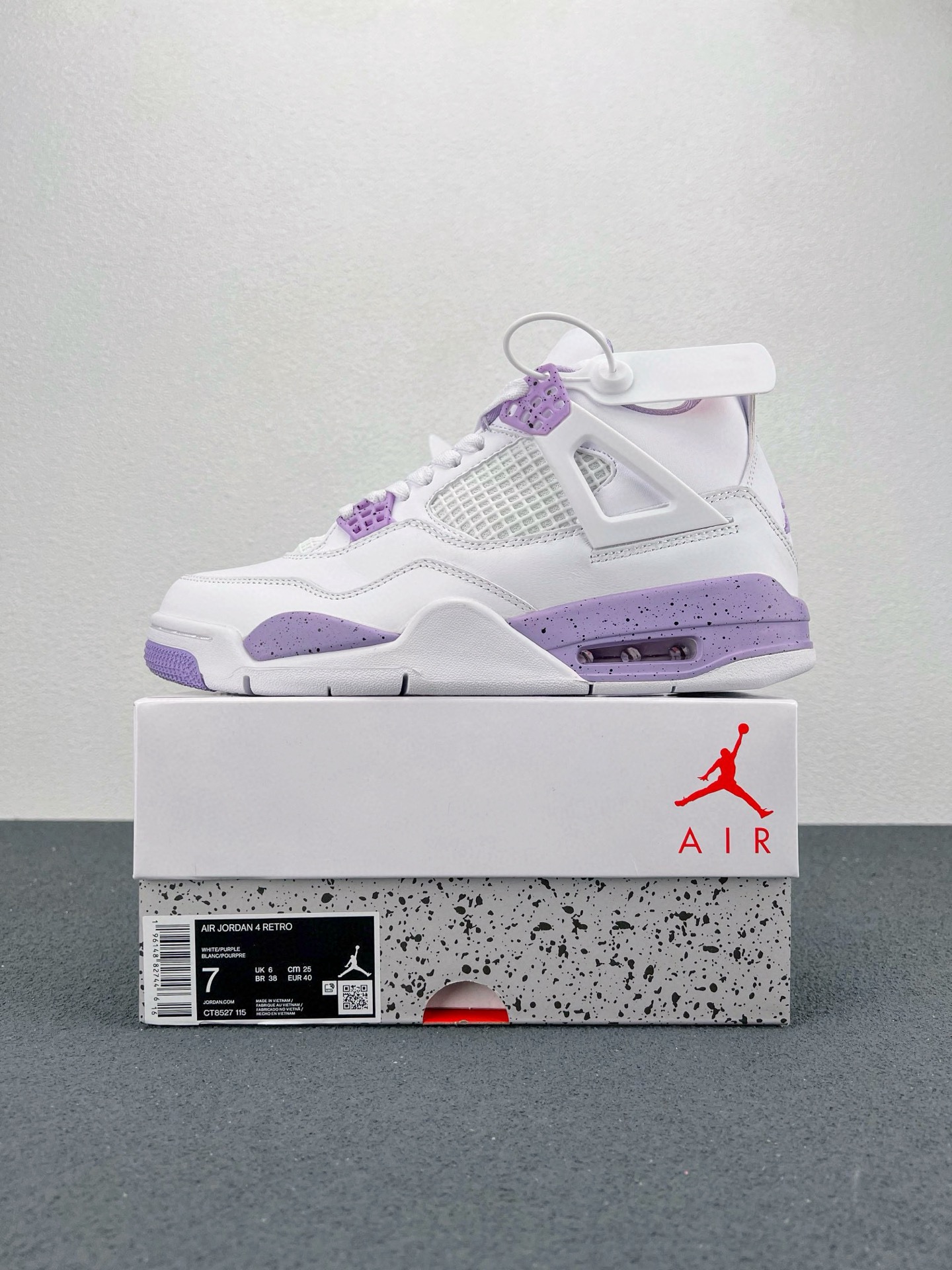 Jordan 4 White Purple
