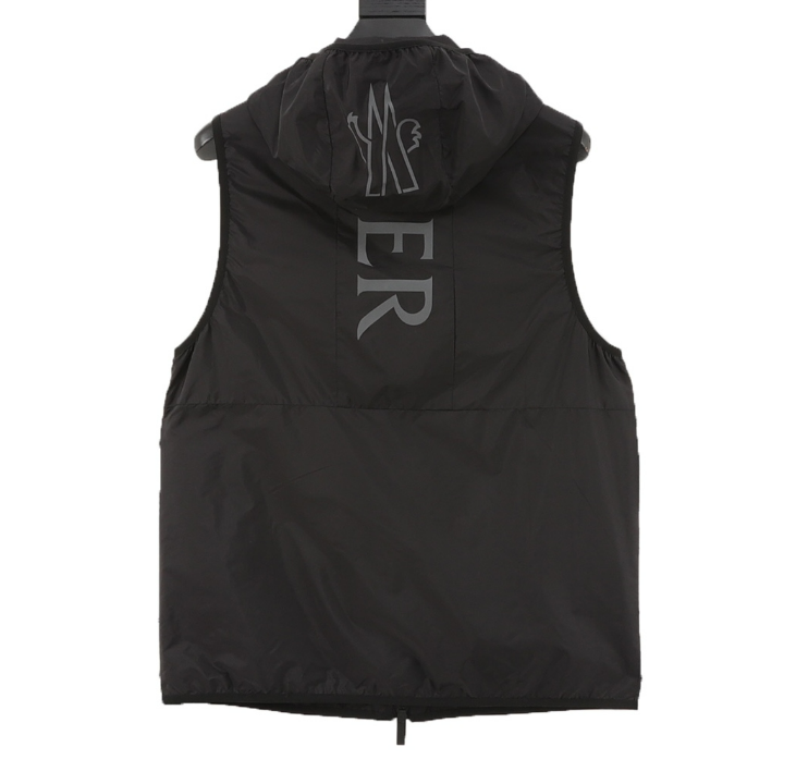MONCLER reflective hooded vest