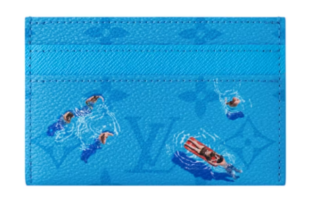 L0vis Vvtt0n Pool Double Card Case Blue Lagoon 2025