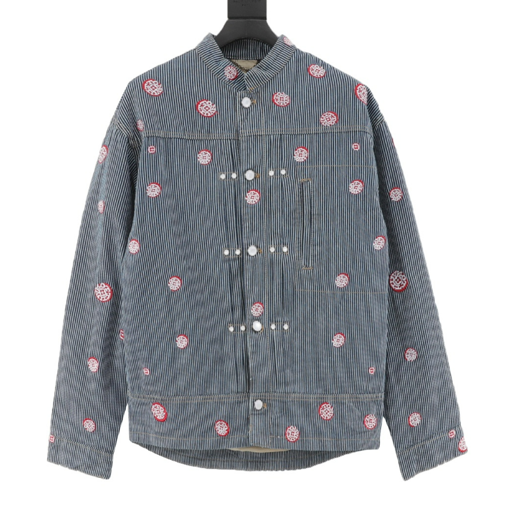 L0vis Vvtt0n Cherry Blossom Denim Jacket 2025