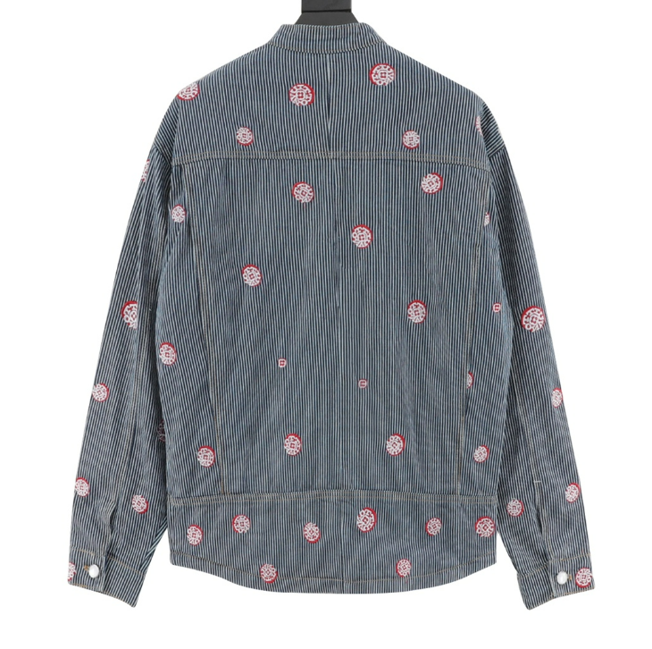 L0vis Vvtt0n Cherry Blossom Denim Jacket 2025