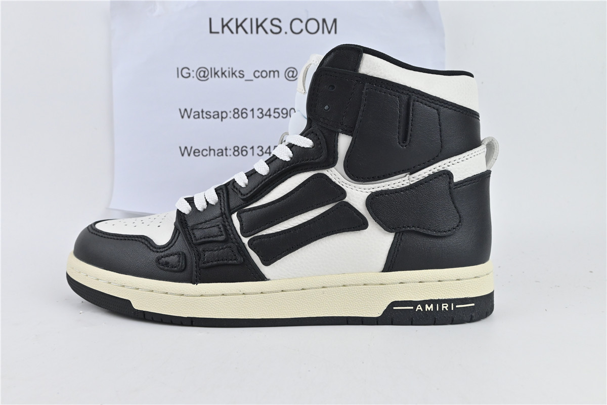 AMIRI Skel Top Hi Black White
