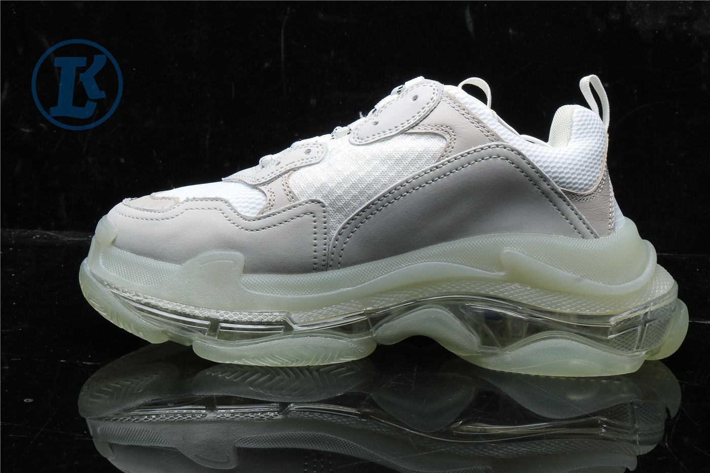 Ba1en*iaga Triple S Clear Sole White