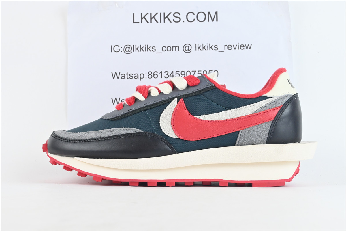 Nike LD Waffle sacai Undercover Midnight Spruce University Red