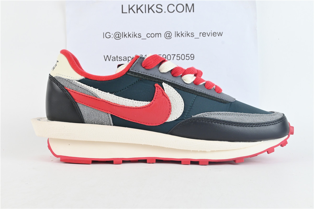 Nike LD Waffle sacai Undercover Midnight Spruce University Red