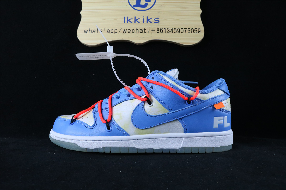 OFF WHITE x Futura x Nike Dunk Low Powder Blue